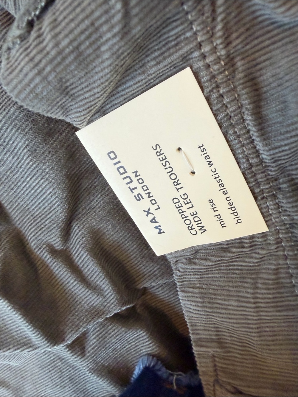 Max Studio Olive Green Corduroy Wide-Leg Pants - Picture 5 of 5